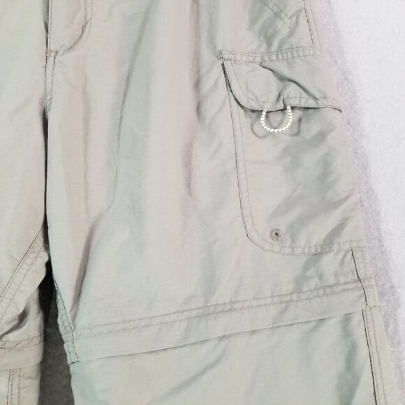 Rugged Earth cargo pants shorts combo convertible men's medium green lightweight - Picture 6 of 15